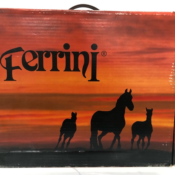 Ferrini Leather Cowboy Western Boots - NEVER WORN - Cream & Brown - 9.5 - Picture 9 of 10